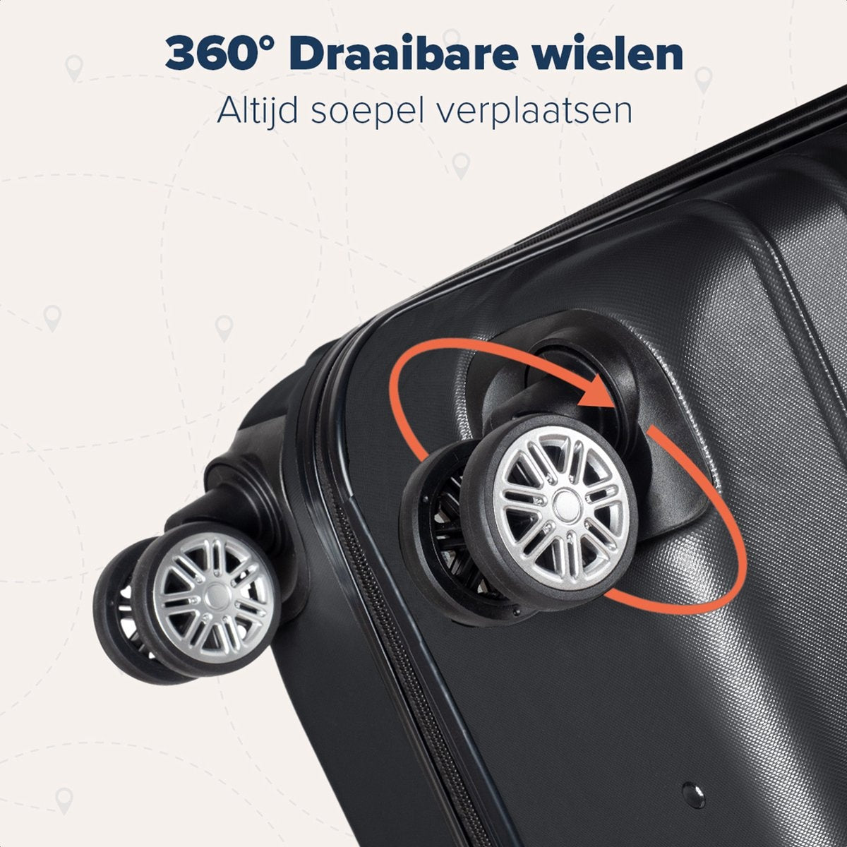 TRVLMORE - Koffer - Handgepäck - 54x36x20cm - 38L - Schwarz