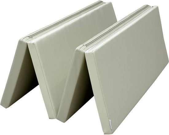 Sunny Dani Foam Spielmatte – Zusammenklappbare Schaumstoffmatte – Softplay – Weiche und sichere Spielmatte – Beige und Grau – Ab 3 Monaten