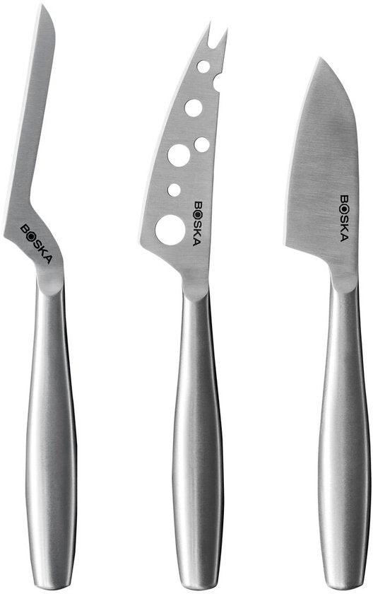 Boska Käsemesser-Set Kopenhagen - Käsemesser - 3er-Set - Käsemesser - spülmaschinenfest - rostfreier Stahl