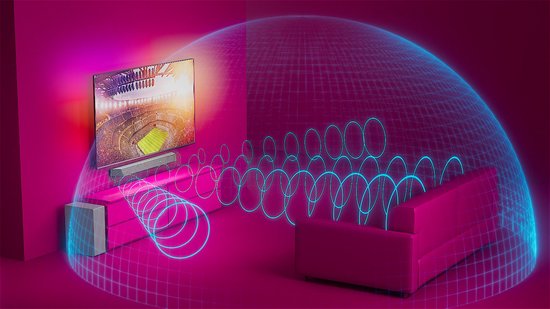 Philips Sound Soundbar mit kabellosem Subwoofer TAB8507/10 Silber