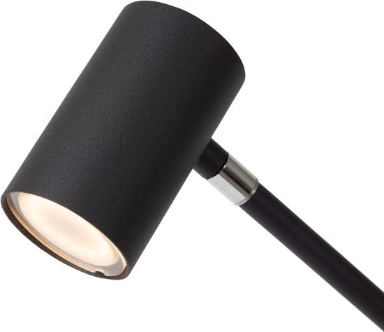 Lucide TIPIK – Wiederaufladbare Stehlampe – Akku/Batterie – LED mit 3-stufiger Dimmung – 1×3 W, 2700 K – Schwarz