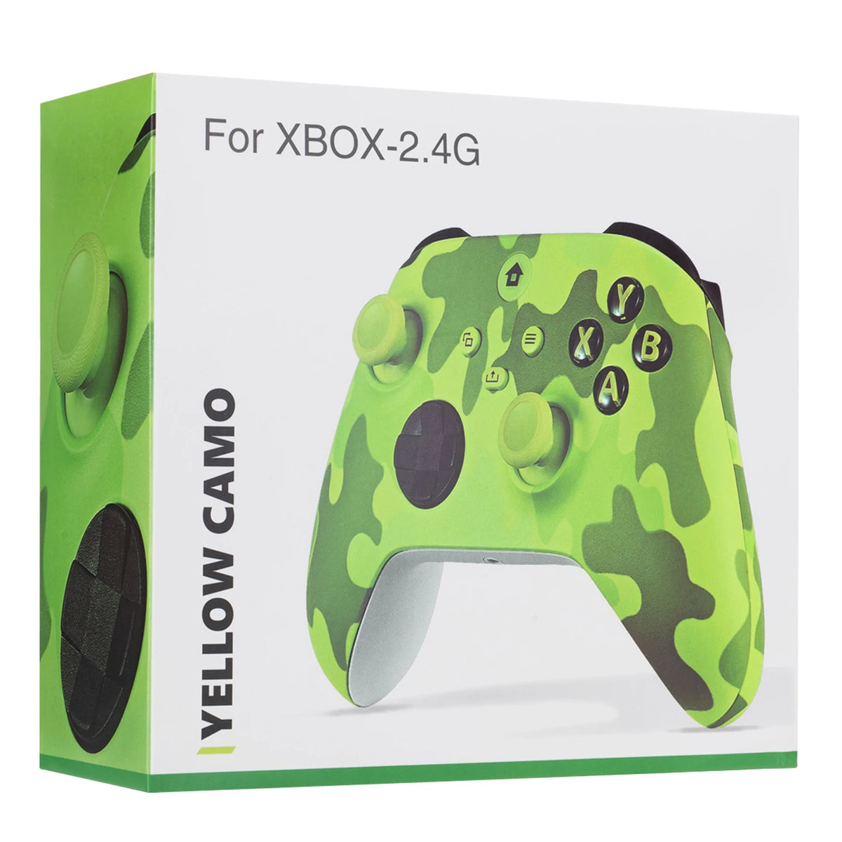 Rexsun WR007 Kabelloser Gamecontroller – Camouflage-Grün – 2,4 GHz, Xbox One/PC, Vibrationsfunktion
