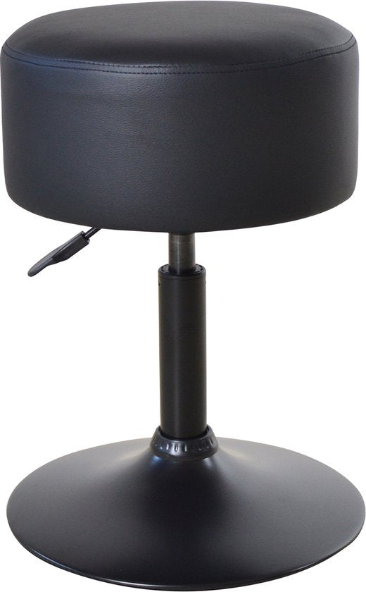 VDD – Hocker – Schwarzer Hocker – Höhenverstellbare Hocker – Hocker zum Sitzen – Höhenverstellbarer Hocker