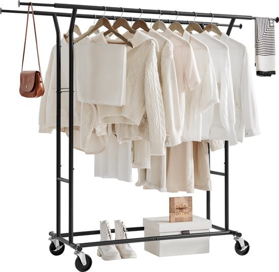 O'DADDY - Kleiderständer - auf Rollen - Metall - Schwarz