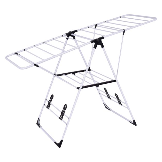 Coast Wäscheständer Metall ausziehbar Schwarz + Silber - 110-189 cm