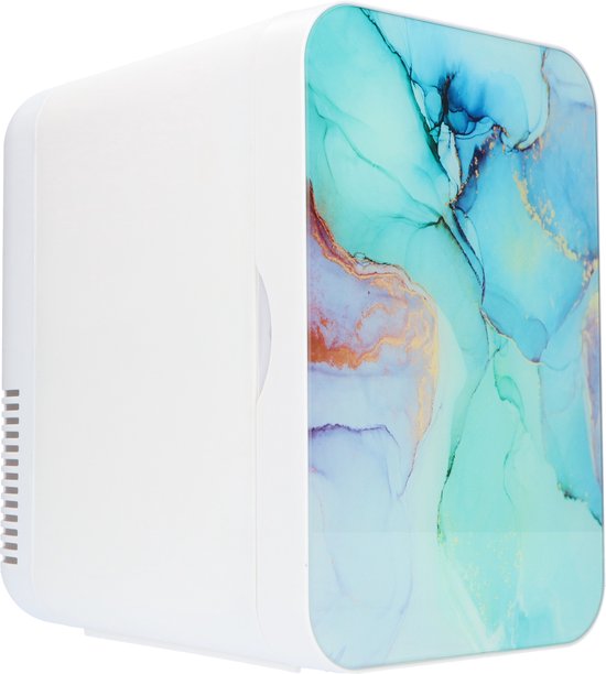 Soft&Silky Skincare Kühlschrank - Make-up-Kühlschrank - 6.5L - 2°C bis 40°C - Marmor - Organizer - Kühlschrank - Schönheit - Hautpflege