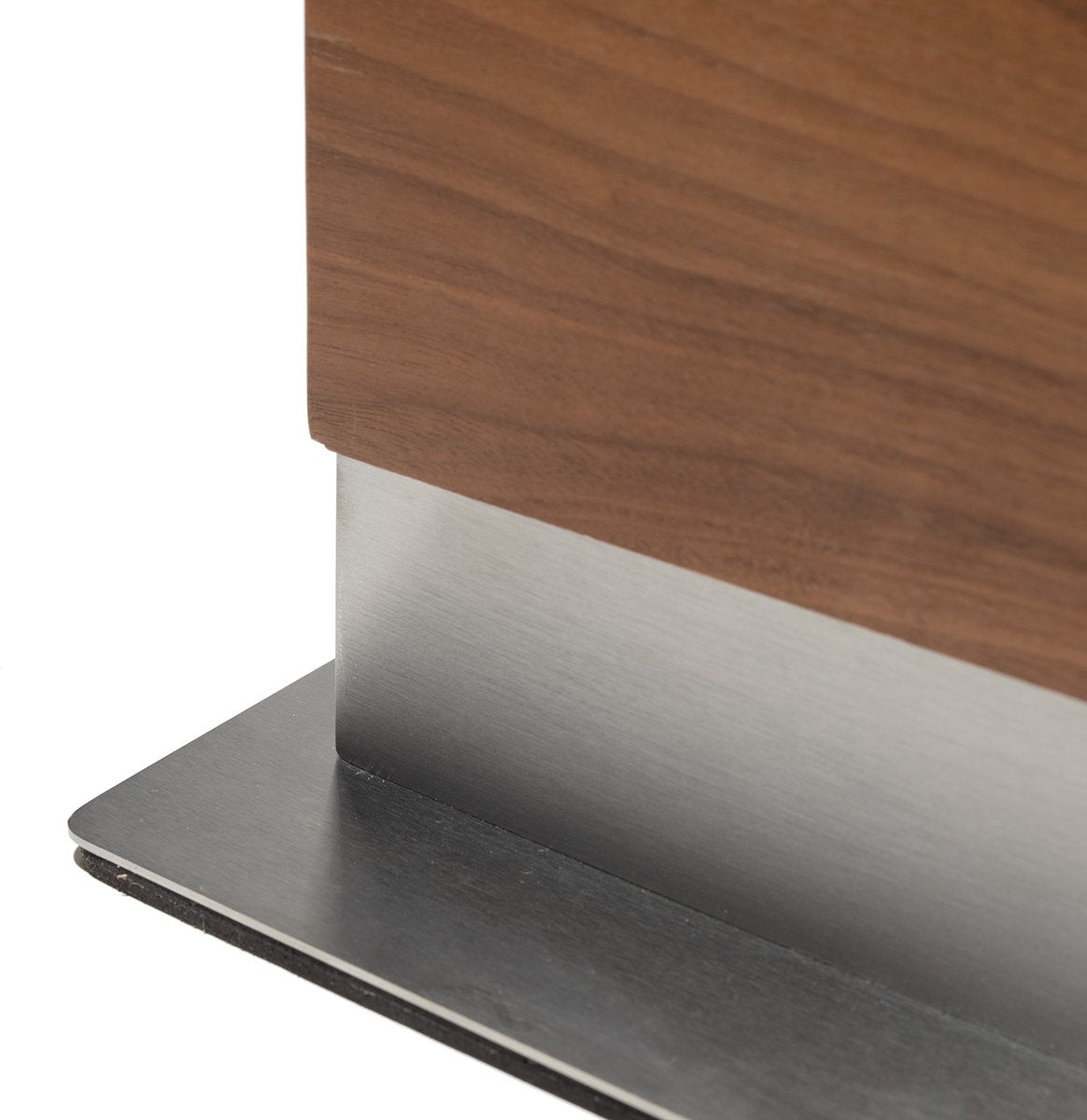 Coninx Vertico Messerblock magnetisch - Messermagnet - Edelstahlfuß - doppelseitig - Edelstahl / Walnuss