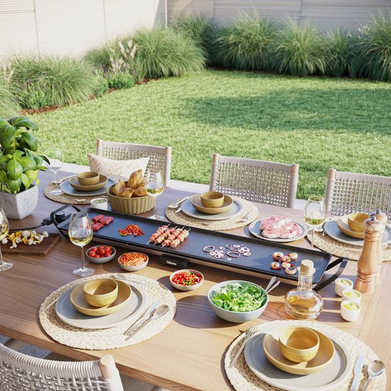 Tristar Griddle - BP-2670 - 1800W - Gourmet, Grillplatte XXL 100x23cm - 10-12 Personen