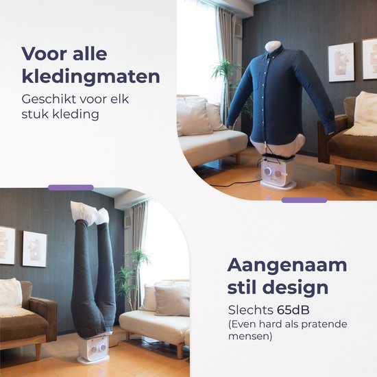 Skoov Bügelpuppe Air master pro - Maschine - Für Hemden und Hosen - Bügeln - Bügelmaschine