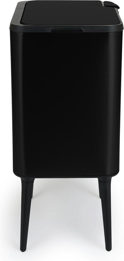Umuzi Cleaning Push bin Mülleimer - 36 Liter - Mattschwarz - 48 x 38 x 54,5 cm
