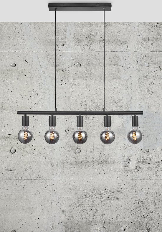 Nordlux - Paco 5-Spot Pendelleuchte Schwarz - 5 Lichtpunkte - Schwarz - Metall
