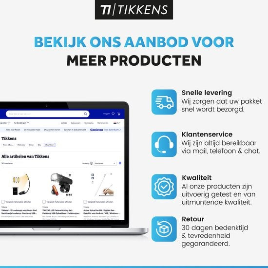 TIKKENSÂ® Digitaler Alkoholtester - Geeignet für Frankreich, Niederlande, Belgien, ... - Alkoholtest - USB Wiederaufladbar - Alkoholtester - 10 Extra Mundstücke - Schwarz