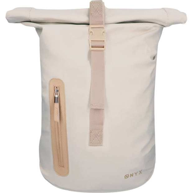 ONYX Rolltop Rucksack 25 bis 40L - Mit Laptopfach - Verstellbarer Rucksack - Reisetasche - Wasserdicht und strapazierfähig - Sand