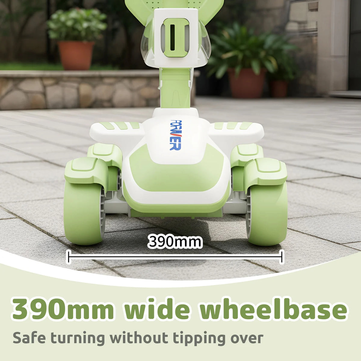 Neuleb 6-in-1-Kinderscooter mit 4 Rädern – Grün – 3–8 Jahre, drehbarer Sitz, bis zu 100 kg