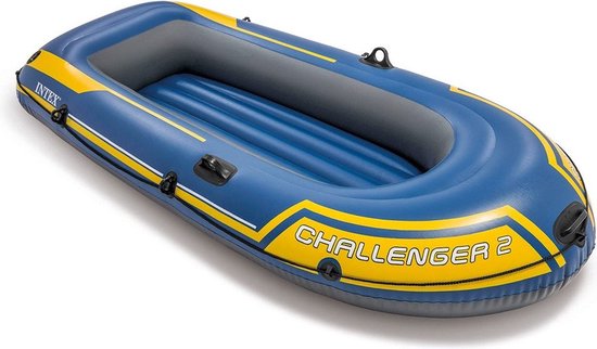 Intex Challenger 2 Boot-Set – 236 x 114 x 41 cm – inklusive Paddel und Pumpe