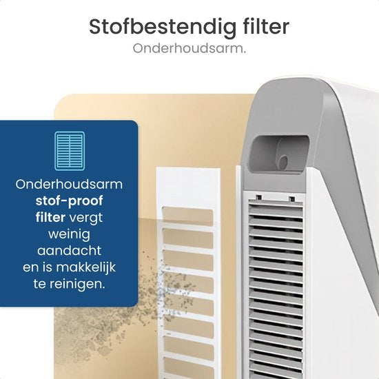 Gologi Heizlüfter mit Thermostat - Elektroherd - Heizung - Heizgerät - Funktioniert mit App und Touch Controls - 1500W