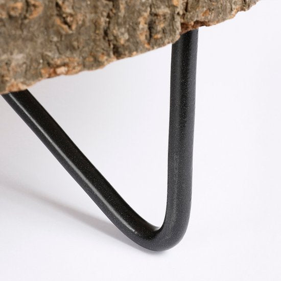 Mica Decorations Pia Trunk Beistelltisch - H14 x Ø29 cm - Hellbraun