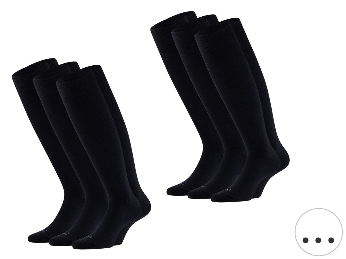 Comfort Essentials Kniestrümpfe aus Merinowolle – Nachhaltig & bequem – Größe 43–46 – dunkles Melange