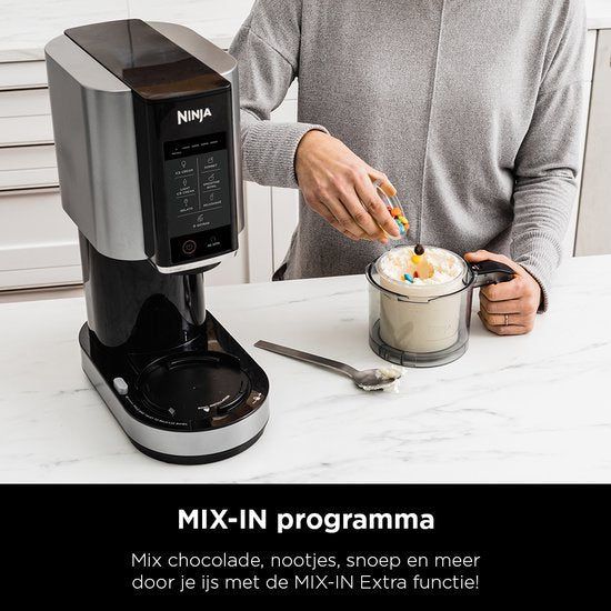 Ninja Creami – 7-in-1-Eismaschine – Ice Cream Maker für Speiseeis, Milchshakes, Smoothie-Bowls und mehr – Foodi – NC300EU