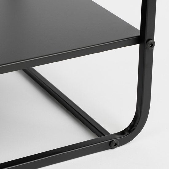 Mica Decorations Jules Couchtisch - L110 x B38 x H50 cm - Metall - Schwarz