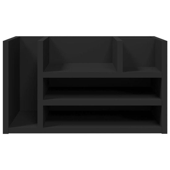 vidaXL – Schreibtisch – Ablage – 44,5 x 24 x 25 – cm – bearbeitet – Holz – schwarz