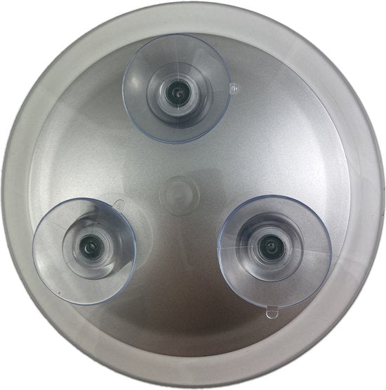 Schminkspiegel mit 7-facher Vergrößerung – Ø 17 cm, Acrylspiegel mit Saugnapf