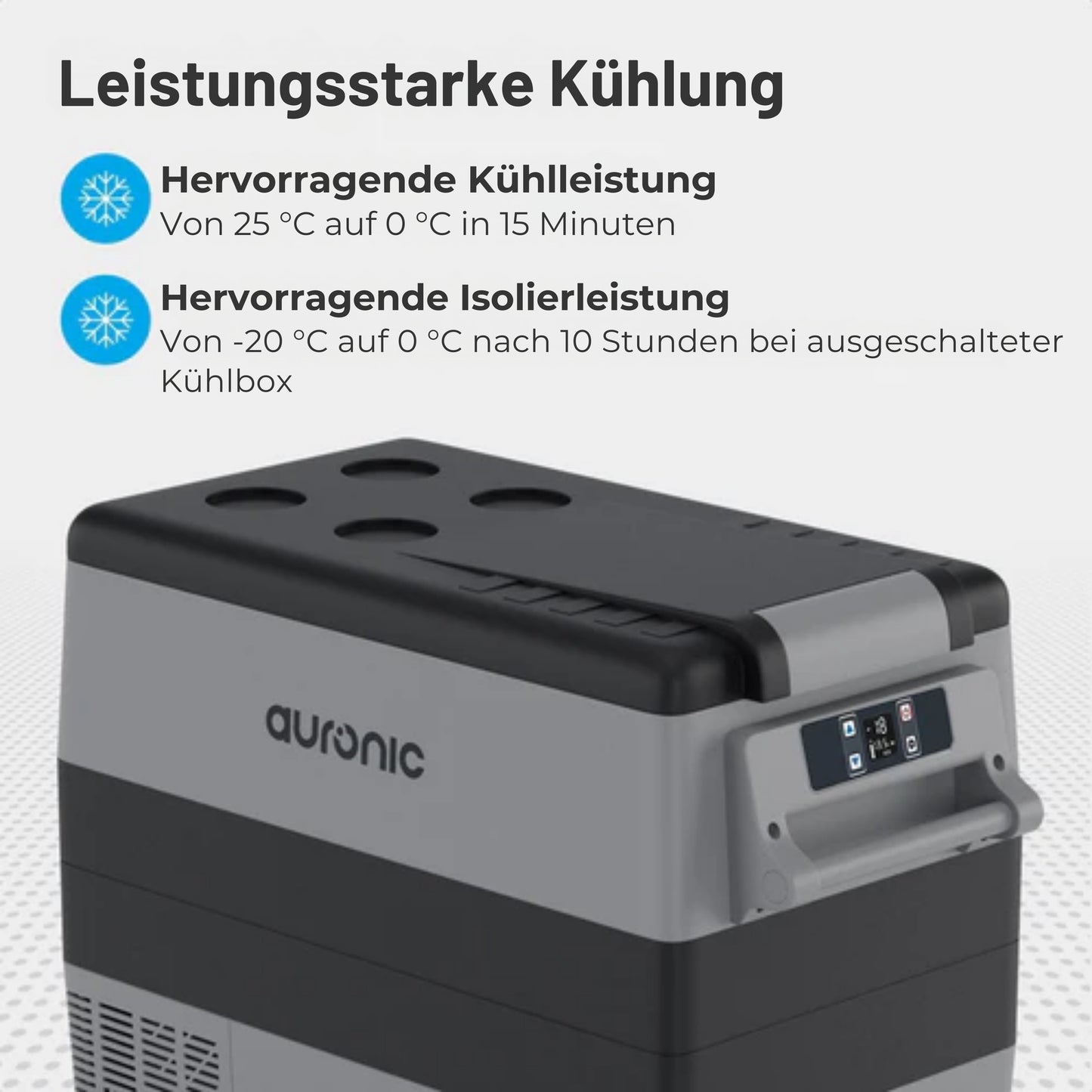 Auronic Kühlbox - 40.5L - 12V und 240V - Grau