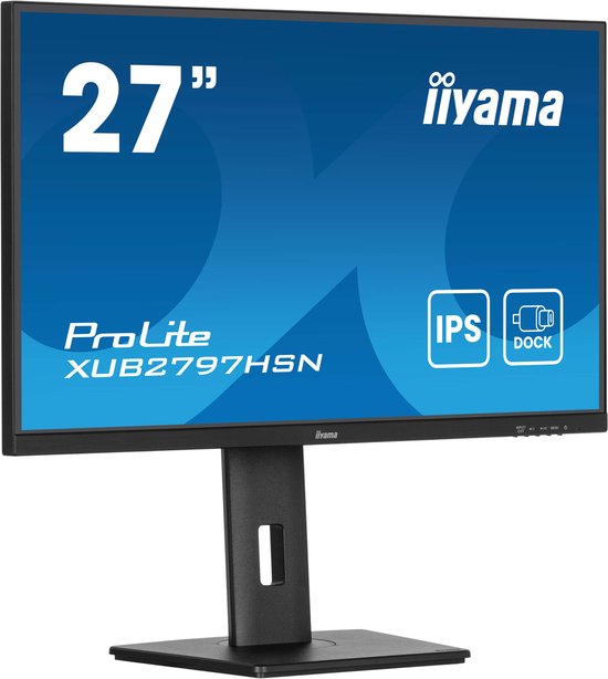iiyama ProLite XUB2797HSN-B2 – 27 Zoll – Full HD – IPS – USB-Hub (4x) – Verstellbar – USB-C-Dock