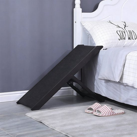 Ceruzo Dog Walkway Verstellbar - Faltbar - Höhenverstellbar 34-53 cm - Hundetreppe - Schwarz