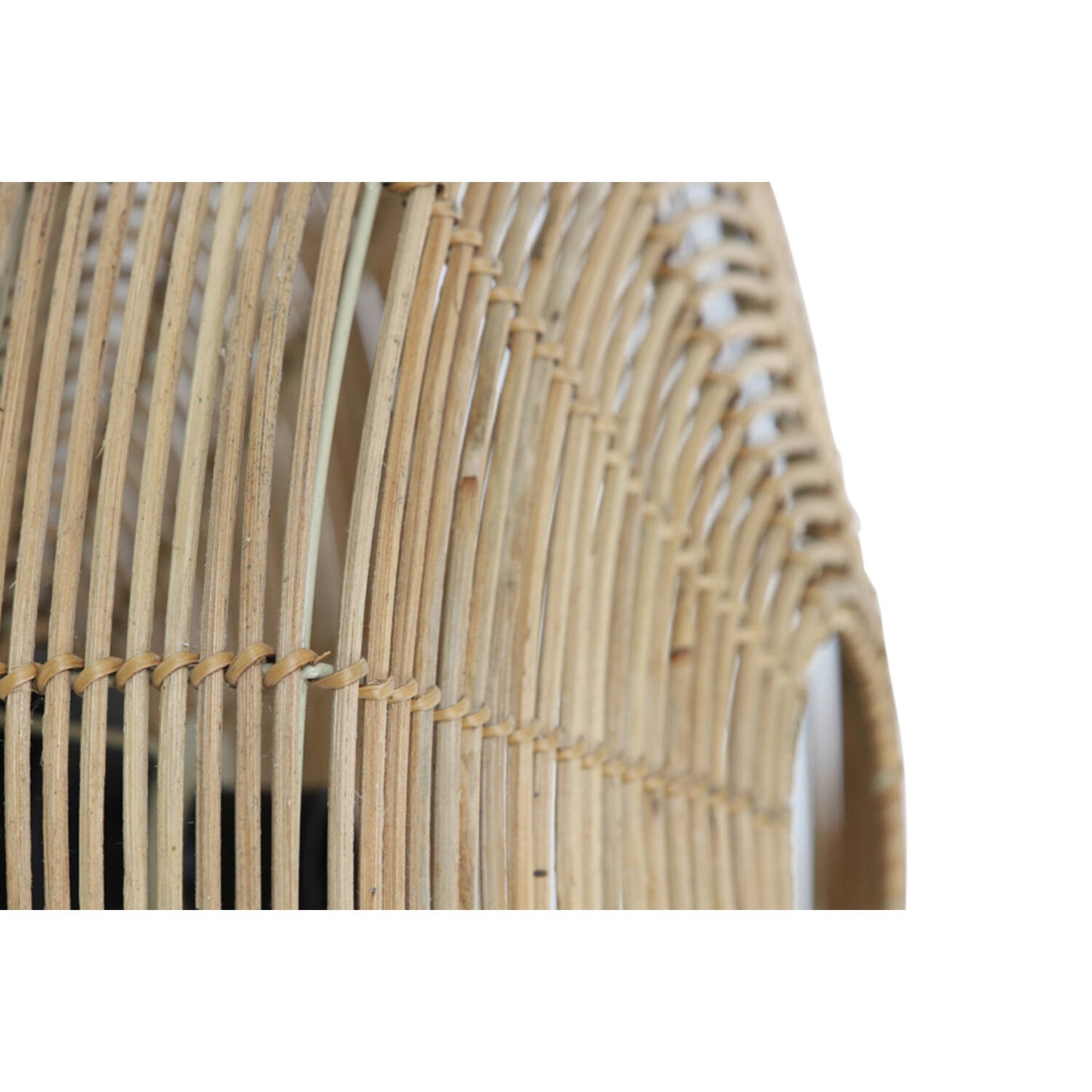 Light & Living Wandleuchte Mataka – Ø 60 cm – Geflochtenes Rattan in Natur/Braun – Moderne runde Wandleuchte für stimmungsvolle Lichteffekte – Ohne Leuchtmittel – E27-Fassung