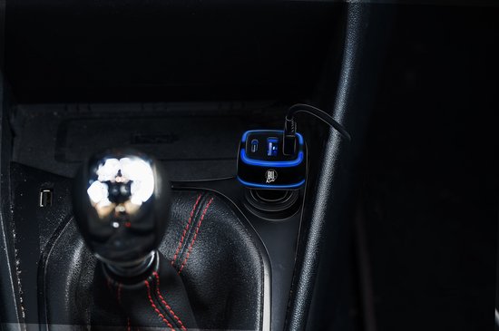 All Ride Car Charger USB - 2x USB-A und USB-C Anschluss - Power Delivery/ Fast Charge 18W - Anschluss an Zigarettenanzünder Auto - Kunststoff - Schwarz