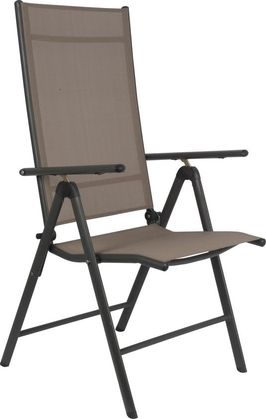Lifetime Gartenstuhl Santiago - 2er Set - Verstellbar in 7 Positionen - Taupe