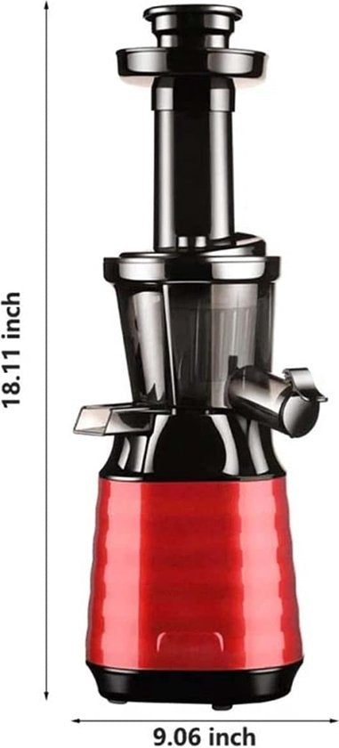 Fuegobird Slowjuicer - Für Obst und Gemüse - 800ml - Rot