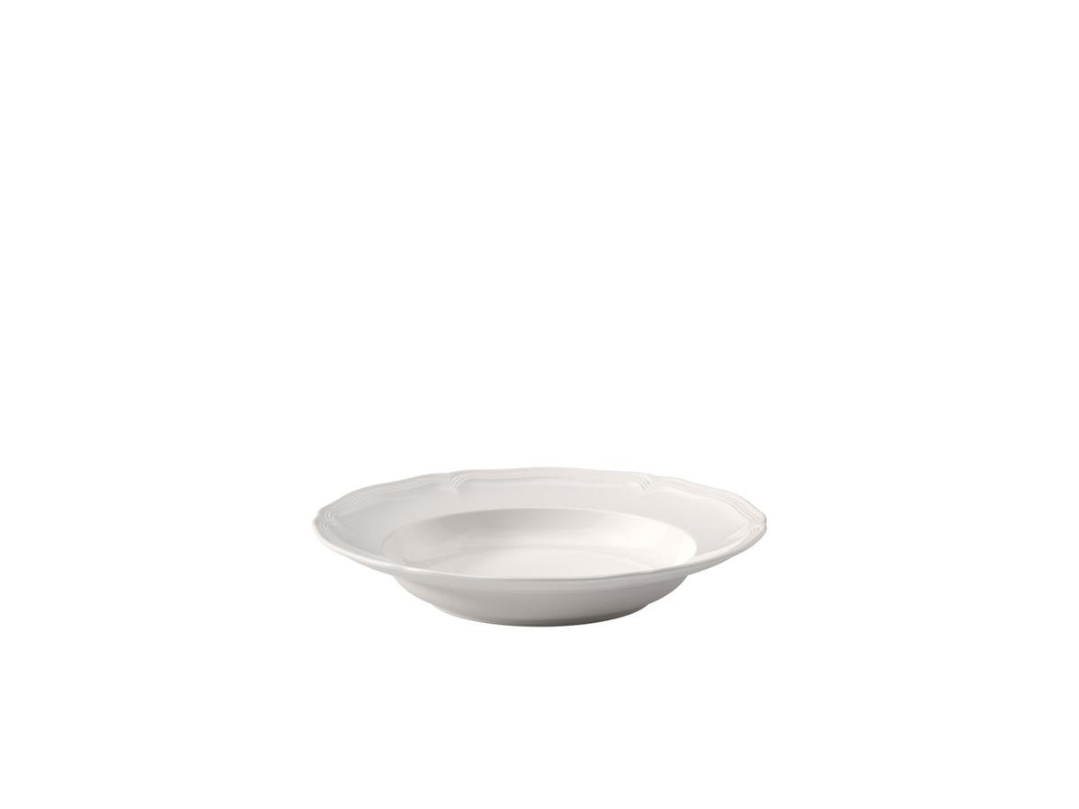 Villeroy & Boch Manoir Tiefes Teller – Premium-Porzellan – Ø 23 cm – 6er-Set – Weiß
