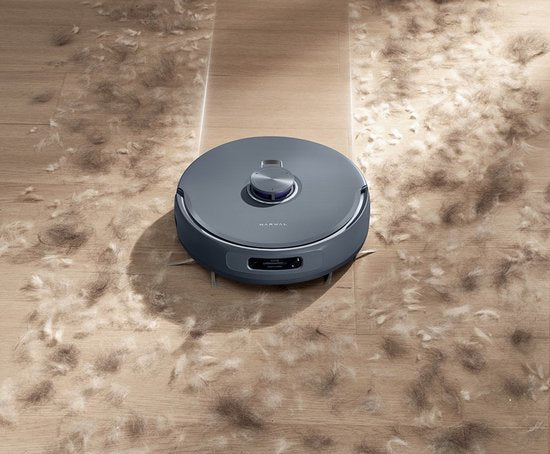 Narwal Freo Z10 Ultra Roboterstaubsauger mit selbstentleerender Ladestation, 18.000 Pa Saugkraft, AI Vision, DirtSense-Technologie, verfilzungsfreie Bürste, Heißwasserreinigung bei 45–75 °C, LDS-Navigation, 8N-Wischfunktion, grau