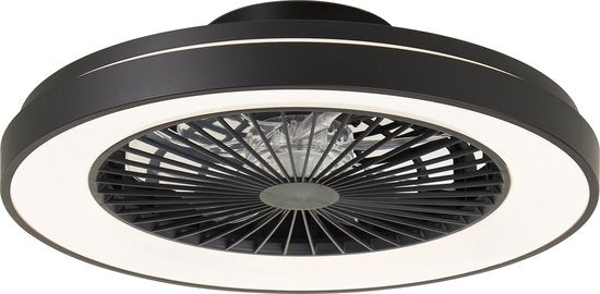 Brilliant Mazzaro - Deckenventilator - LED 40W - 3000K-6500K - Dimmbar - Schwarz