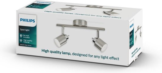 Philips Meranti Aufbaustrahler – 2-flammig – Nickel
