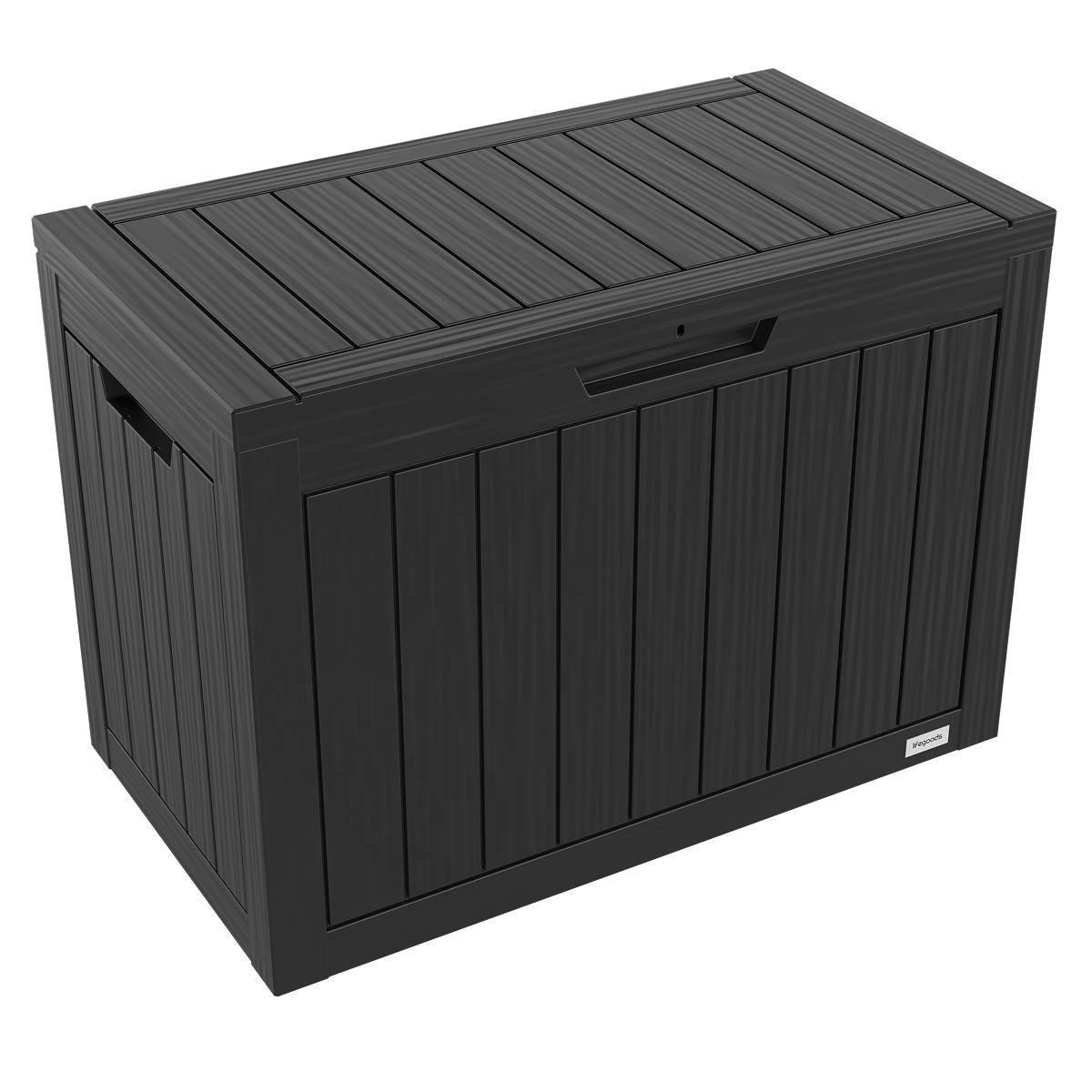 LifeGoods Kissenbox - XS - Kunststoff - 170L - Schwarz