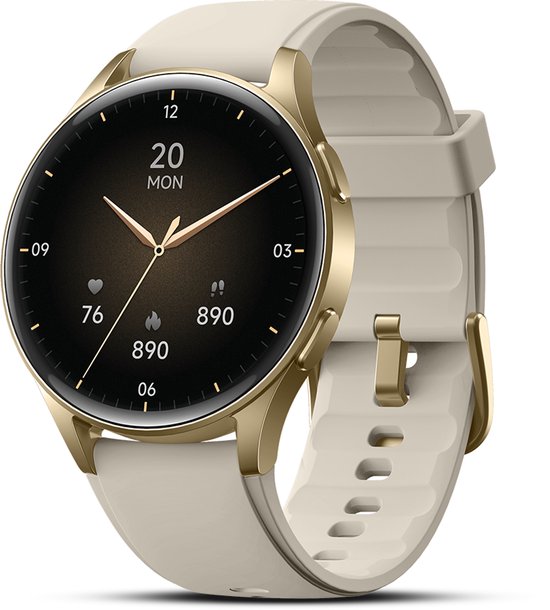 Otiume Zenith GTX05 – Smartwatch – 45 mm AMOLED-Display – GPS – Telefonieren über Bluetooth – Gold
