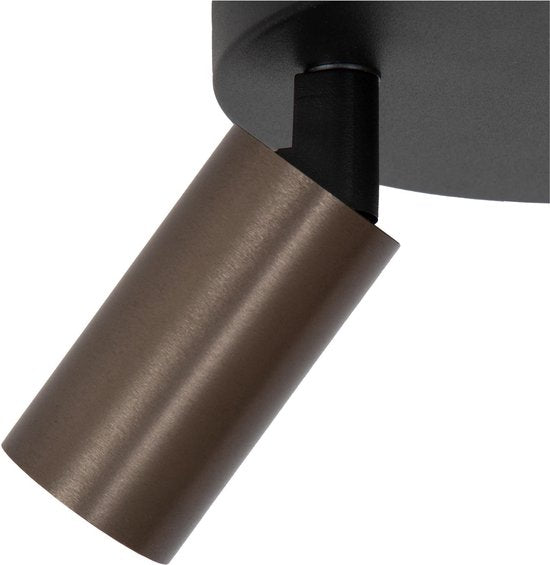 Lucide RITMO – Deckenstrahler (Deckenleuchte) – Ø 15 cm – 2xGU10 (MR11) – Kaffee