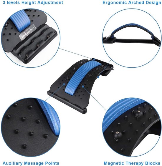 Rückenstretcher - Nacken - Rücken - Einstellbar - Rückenschmerzen - Stretcher