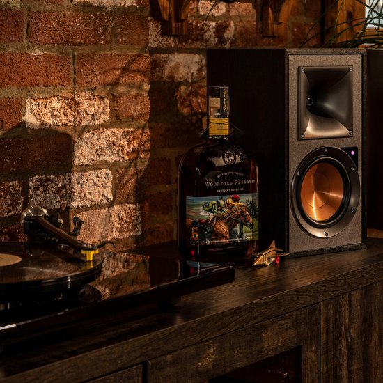 Klipsch R-51PM - Aktive Regal-Lautsprecher - Schwarz ( Paar )