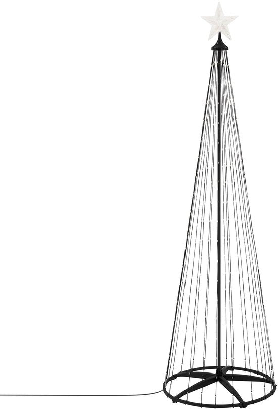 LED-Weihnachtsdekoration für draußen 210 cm mit 370 warmweißen LEDs