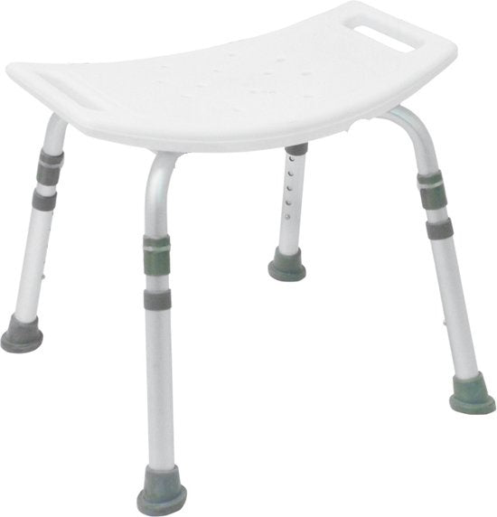 Vivamore - Duschhocker - Anti-Rutsch-Duschstuhl - Höhenverstellbar - Max. 150 KG