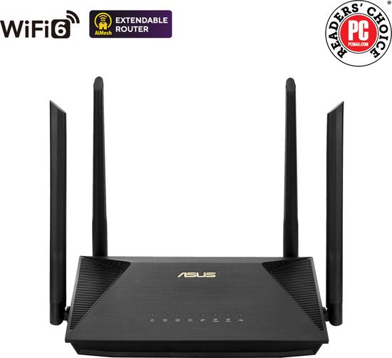 ASUS RT-AX53U – Erweiterbarer Router – Ersatz für 4G-/5G-Router – WLAN 6 – AX1800