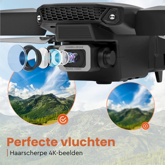PuroTech Quad-Drohne 4K Kamera - Inklusive Tragetasche - 3 Batterien - 36 Minuten Flugzeit - Kein Flugschein erforderlich - Mini-Drohne - Erwachsene / Kinder - Indoor & Outdoor