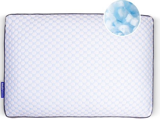 SoulsnoozeÂ® Memory Foam Pillow Dawn- 100 Nächte Probeschlaf - Individuelles Design - Nackenschmerz-Kissen - Geeignet für Rücken-, Seiten- und Bauchschläfer - Zerkleinerter Memory Foam - 50x70cm
