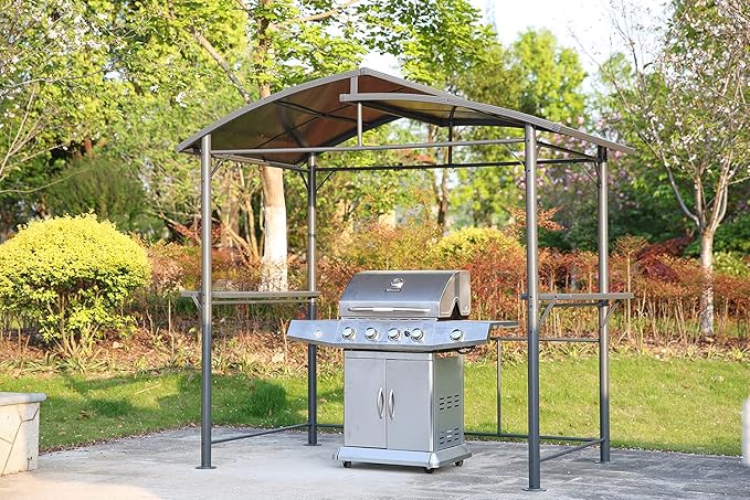 Angel Living Metallüberdachung – Gartenpavillon – Aluminium – 245 x 150 x 233 cm