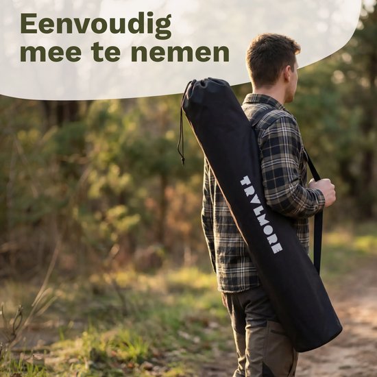TRVLMORE Campingstühle Luxus - klappbar - 2er-Pack - 150KG Tragkraft - Inkl. Tragetasche - Klappstuhl - Campingstuhl - Klappstuhl - Schwarz