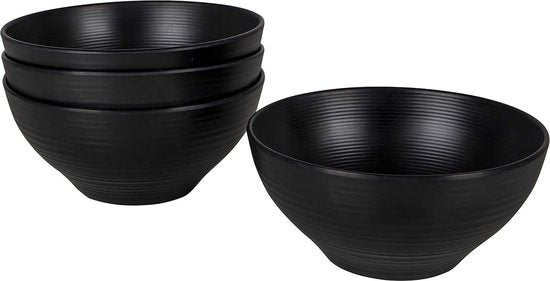 Bo-Camp – Industrial – Schale – Orville – 4 Stück – Schwarz